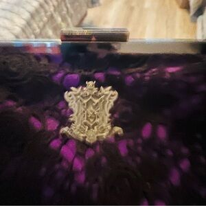 Disney original 45th Anniversary. Purple and Black Clutch with Gold Emblem.